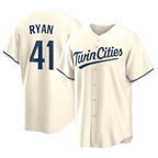 Silnrao M.Twins #41 Joe Ryan Player Cream Game Limited Home Stitched Jerseys