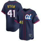 Silnrao M.Twins #41 Joe Ryan Player Navy All-star Game Limited Home Stitched Jerseys