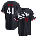 Silnrao M.Twins #41 Joe Ryan Player Navy Home Game Stitched Jerseys