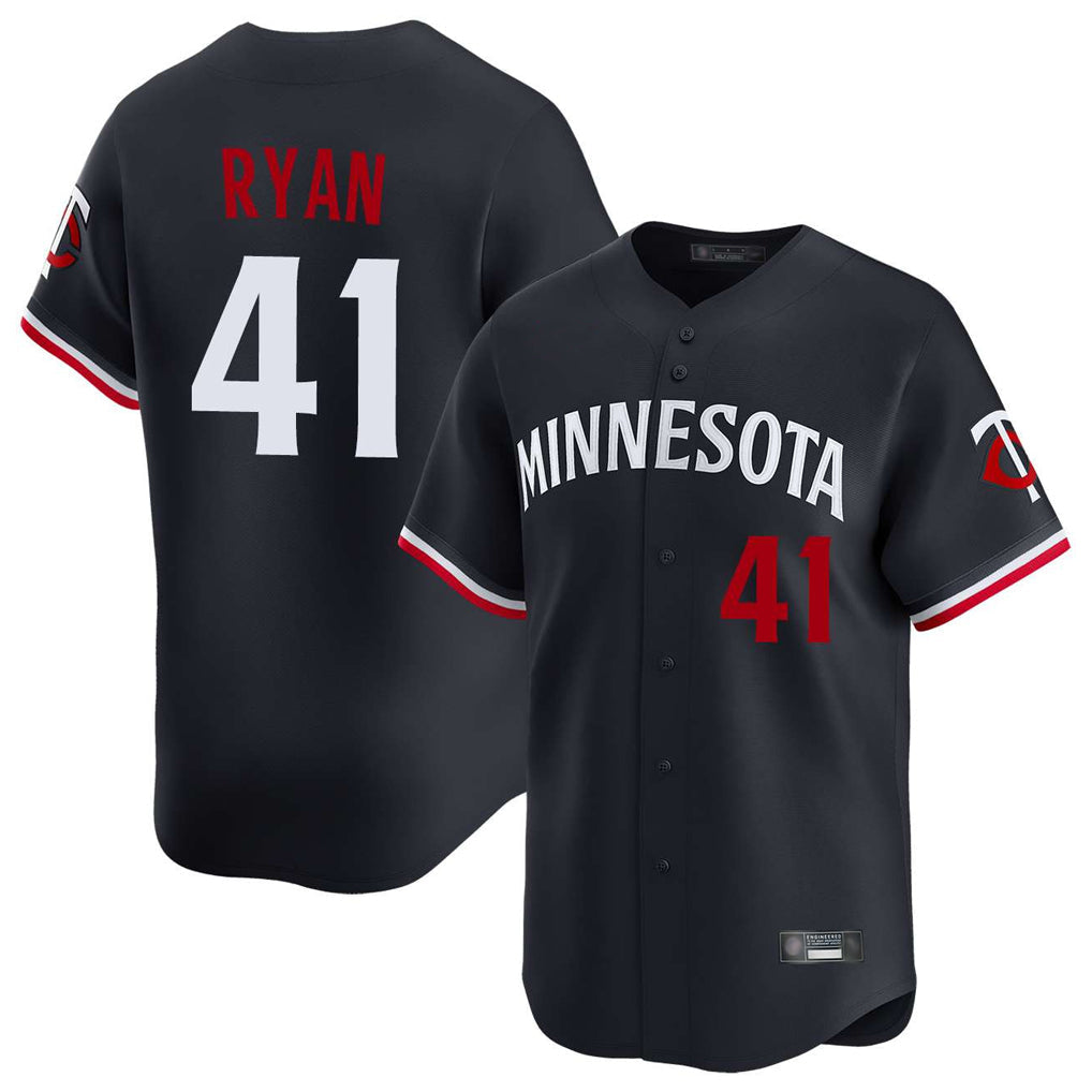 Silnrao M.Twins #41 Joe Ryan Player Navy Home Limited Stitched Jerseys