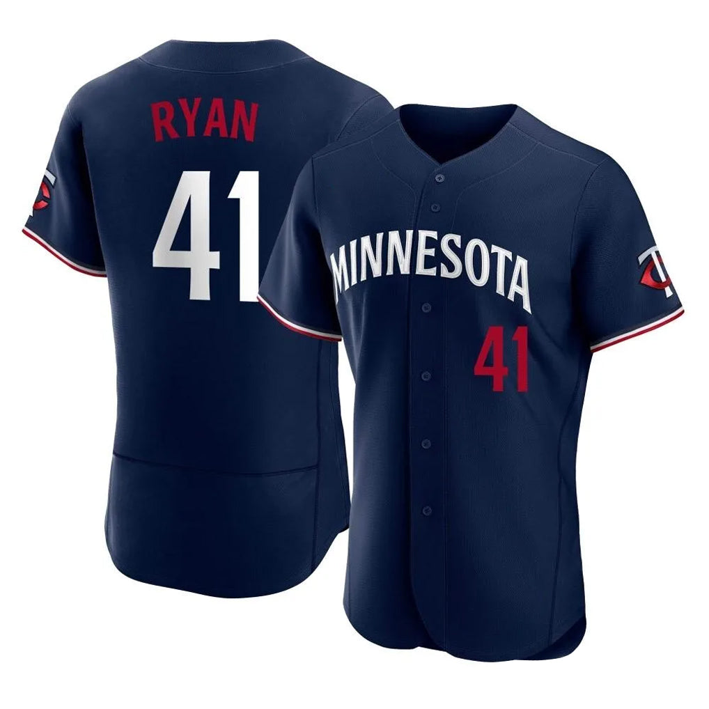 Silnrao M.Twins #41 Joe Ryan Player Navy Replica Home Limited Elite Stitched Jerseys