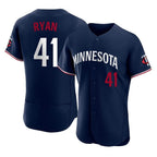 Silnrao M.Twins #41 Joe Ryan Player Navy Replica Home Limited Elite Stitched Jerseys