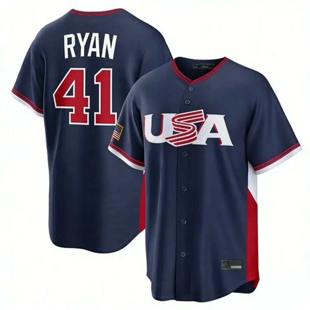 Silnrao M.Twins #41 Joe Ryan Player Navy USA 2026 World Classic Limited Home Stitched Jerseys