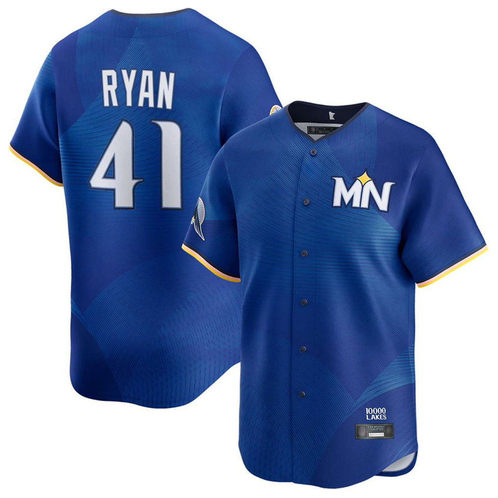 Silnrao M.Twins #41 Joe Ryan Player Royal City Connect Limited Home Stitched Jerseys