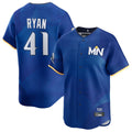 Silnrao M.Twins #41 Joe Ryan Player Royal City Connect Limited Home Stitched Jerseys