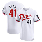 Silnrao M.Twins #41 Joe Ryan Player White Home Limited Elite Stitched Jerseys