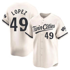 Silnrao M.Twins #49 Pablo Lopez Player Cream Home Limited Stitched Jerseys