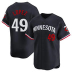Silnrao M.Twins #49 Pablo Lopez Player Navy Home Limited Stitched Jerseys