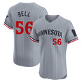 Silnrao M.Twins #56 Josh Bell Player Gray Home Limited Elite Stitched Jerseys