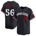 Silnrao M.Twins #56 Josh Bell Player Navy Home Limited Stitched Jerseys