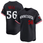 Silnrao M.Twins #56 Josh Bell Player Navy Home Limited Stitched Jerseys