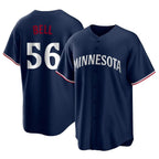 Silnrao M.Twins #56 Josh Bell Player Navy Replica Alternate Home Stitched Jerseys