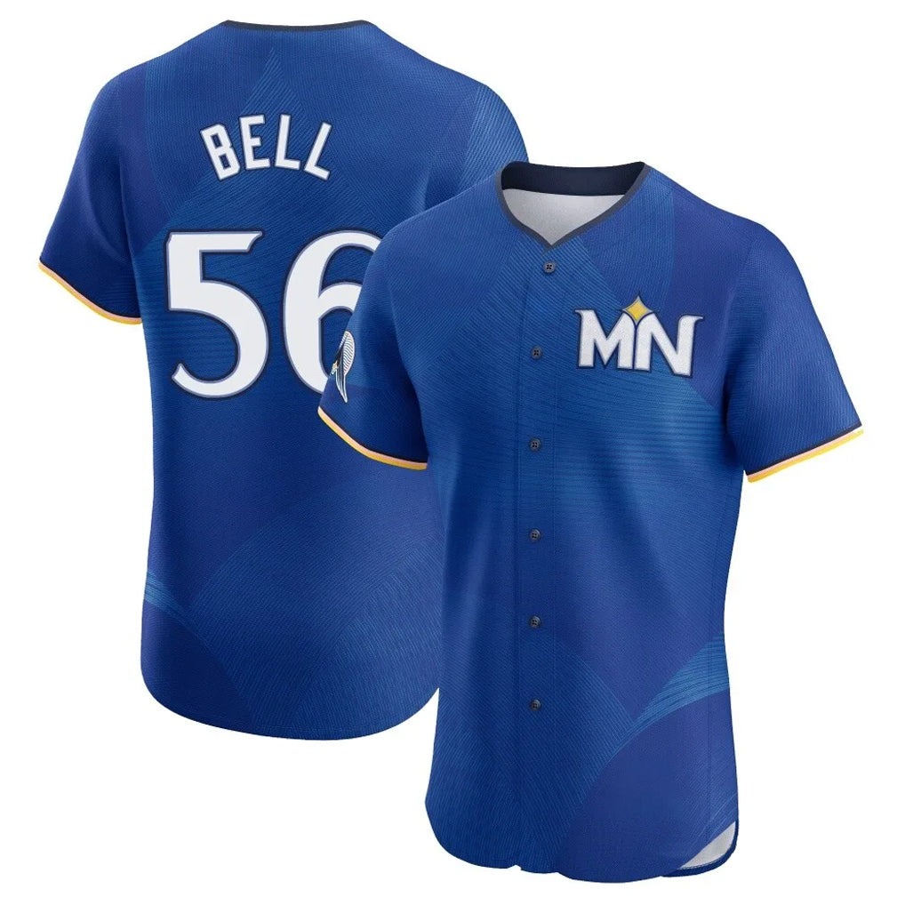 Silnrao M.Twins #56 Josh Bell Player Royal City Connect Limited Elite Home Stitched Jerseys