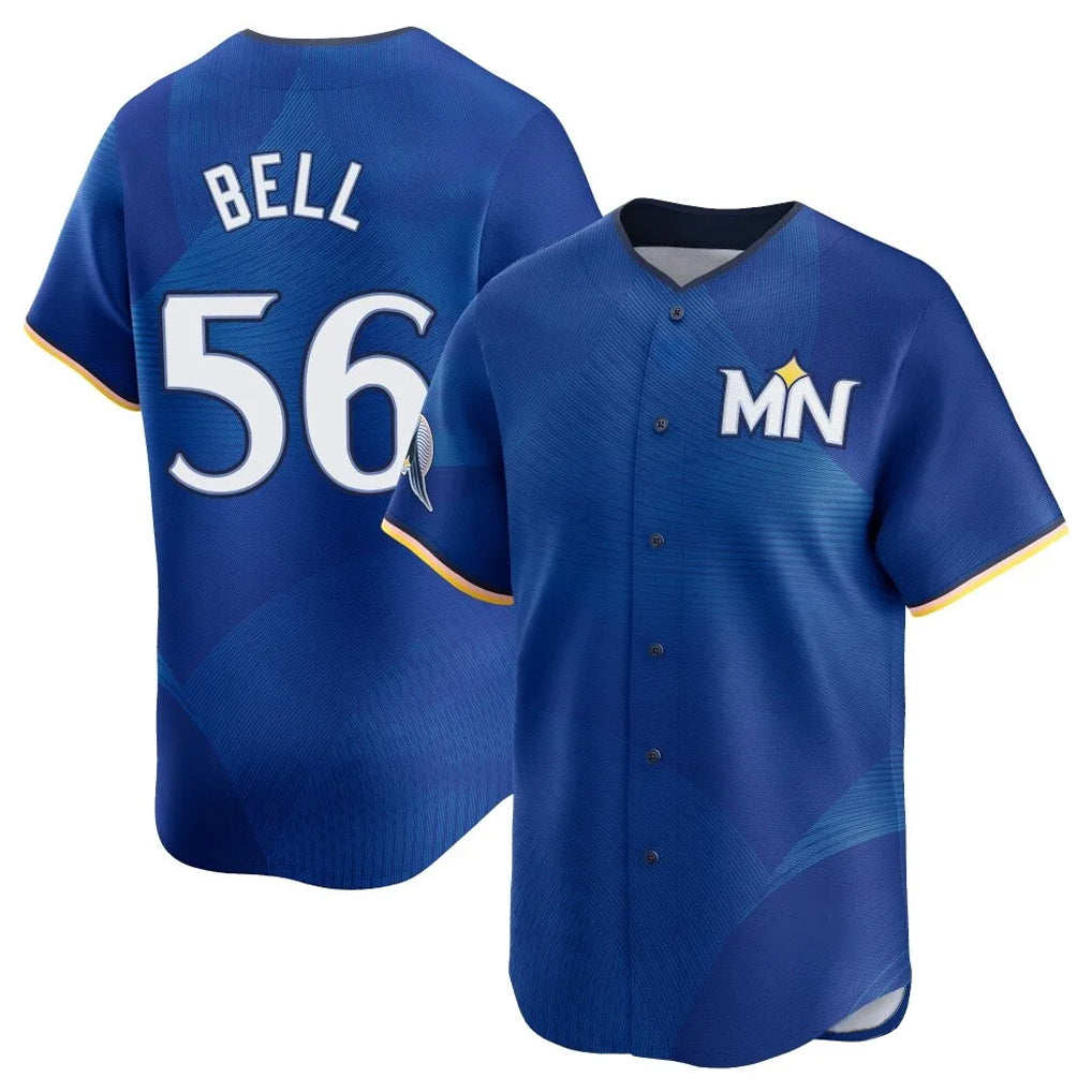 Silnrao M.Twins #56 Josh Bell Player Royal City Connect Limited Home Stitched Jerseys