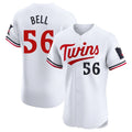 Silnrao M.Twins #56 Josh Bell Player White Home Limited Elite Stitched Jerseys
