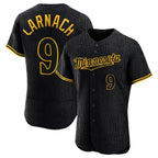 Silnrao M.Twins #9 Trevor Larnach Player Black Snake Skin City Home Limited Elite Stitched Jerseys