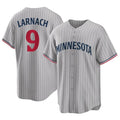 Silnrao M.Twins #9 Trevor Larnach Player Gray Game Limited Home Stitched Jerseys