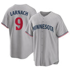 Silnrao M.Twins #9 Trevor Larnach Player Gray Game Limited Home Stitched Jerseys