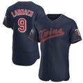 Silnrao M.Twins #9 Trevor Larnach Player Navy 60th Home Limited Elite Stitched Jerseys
