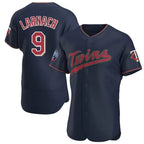 Silnrao M.Twins #9 Trevor Larnach Player Navy 60th Home Limited Elite Stitched Jerseys