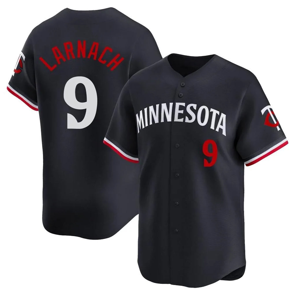 Silnrao M.Twins #9 Trevor Larnach Player Navy Home Limited Stitched Jerseys