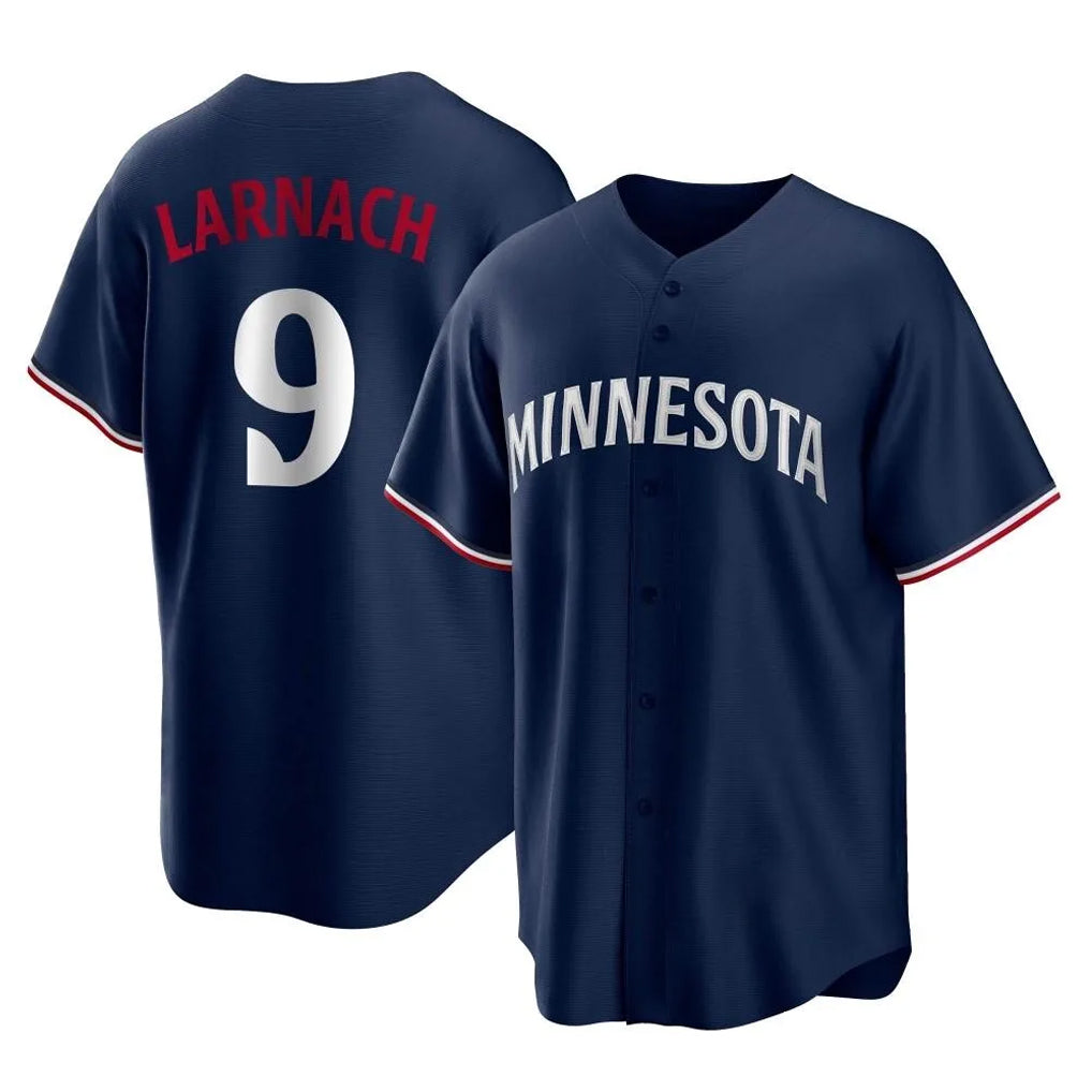 Silnrao M.Twins #9 Trevor Larnach Player Navy Replica Alternate Home Stitched Jerseys