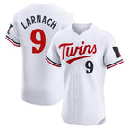 Silnrao M.Twins #9 Trevor Larnach Player White Home Limited Elite Stitched Jerseys