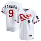 Silnrao M.Twins #9 Trevor Larnach Player White Home Limited Stitched Jerseys
