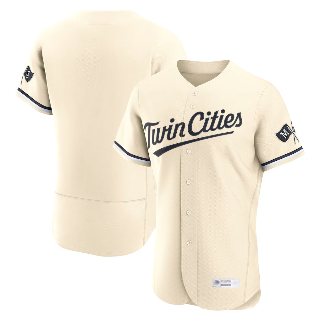 Silnrao M.Twins ## Twins Blank Player Cream Home Limited Elite Stitched Jerseys