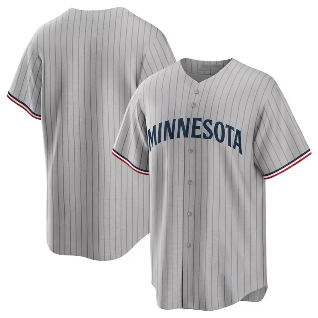 Silnrao M.Twins ## Twins Blank Player Gray Game Limited Home Stitched Jerseys