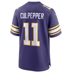 Silnrao M.Vikings #11 Daunte Culpepper Purple Classic Retired Player Game Jerseys American Stitched Jerseys