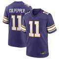 Silnrao M.Vikings #11 Daunte Culpepper Purple Classic Retired Player Game Jersey American Stitched Jerseys