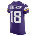 Silnrao M.Vikings #18 Justin Jefferson Purple Team Vapor F.U.S.E. Elite Stitched Jerseys