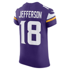Silnrao M.Vikings #18 Justin Jefferson Purple Team Vapor F.U.S.E. Elite Stitched Jerseys