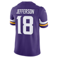 Silnrao M.Vikings #18 Justin Jefferson Purple Team Vapor F.U.S.E. Stitched Limited Jerseys