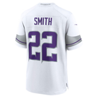 Silnrao M.Vikings #22 Harrison Smith White Alternate Game Stitched Jerseys