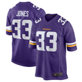 Silnrao M.Vikings #33 Aaron Jones Purple Game Player Jersey Stitched American Stitched Jerseys