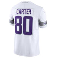 Silnrao M.Vikings #80 Cris Carter White Alternate Vapor F.U.S.E. Retired Player Limited Jersey American Stitched Jerseys