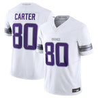 Silnrao M.Vikings #80 Cris Carter White Alternate Vapor F.U.S.E. Retired Player Limited Jersey American Stitched Jerseys