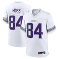 Silnrao M.Vikings #84 Randy Moss White Alternate Retired Player Game Jersey American Stitched Jerseys