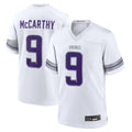Silnrao M.Vikings #9 J.J. McCarthy White Alternate Game Player Jersey American Stitched Jerseys