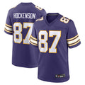 Silnrao MN.Vikings Secondary Alternate Game Football Jerseys - Purple - #87 T.J. Hockenson Player Stitched Jerseys