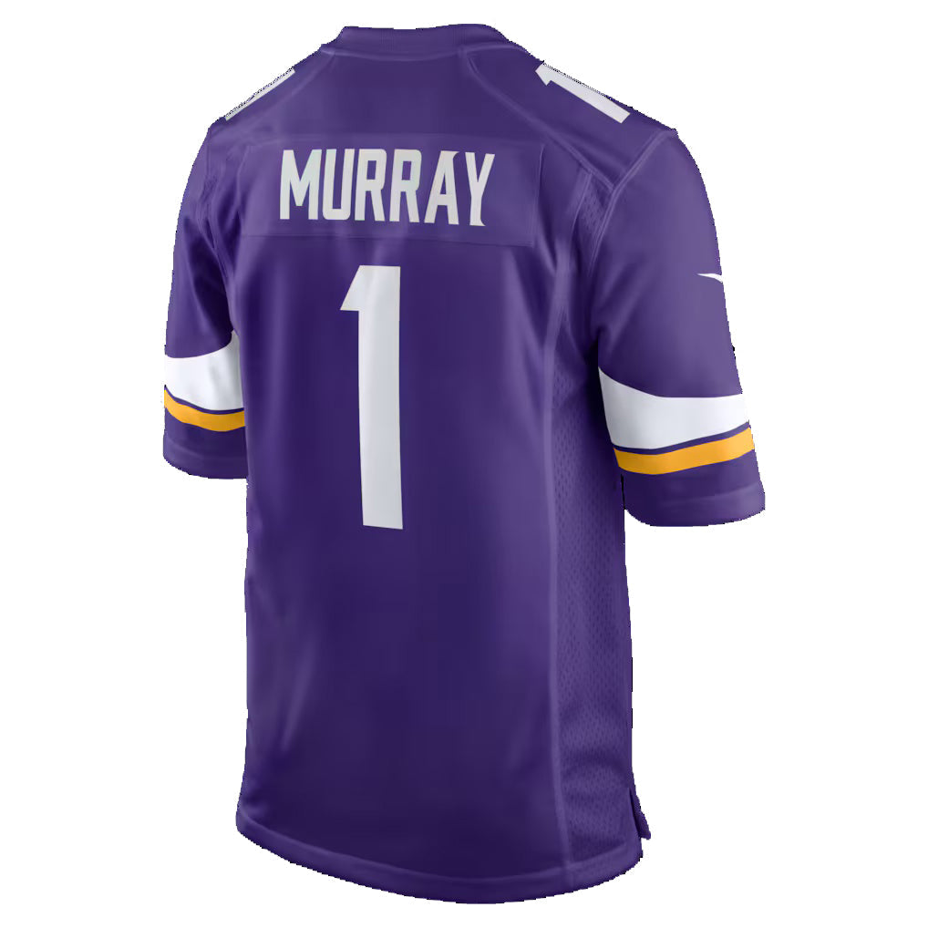 Silnrao MN.Vikings #1 Kyler Murray Purple Game Stitched Jerseys