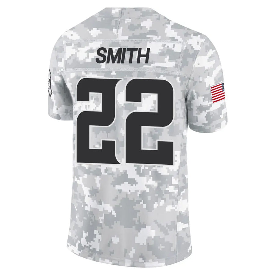 Silnrao MN.Vikings #22 Harrison Smith Player Arctic Camo Salute to Service Limited Stitched Jerseys