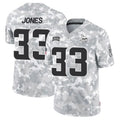 Silnrao MN.Vikings #33 Aaron Jones Player Arctic Camo Salute to Service Limited Stitched Jerseys