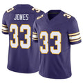 Silnrao MN.Vikings #33 Aaron Jones Player Purple Classic Vapor F.U.S.E. Limited Stitched Jerseys