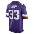 Silnrao MN.Vikings #33 Aaron Jones Player Purple Home Game Stitched Jerseys