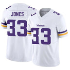 Silnrao MN.Vikings #33 Aaron Jones Player White Vapor F.U.S.E. Limited Stitched Jerseys