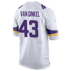 Silnrao MN.Vikings #43 Andrew Van Ginkel Player Purple Home Game Stitched Jerseys