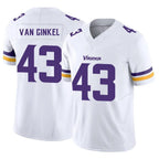 Silnrao MN.Vikings #43 Andrew Van Ginkel Player White Vapor F.U.S.E. Limited Stitched Jerseys